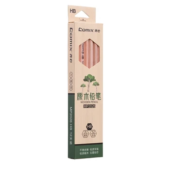 

Comix 12pcs/lot wooden pencils 2B pencil Stationery For School Writing Office Supplies