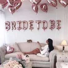 16 дюймов Свадебные Воздушные шары, с надписью "Bride To Be" шары из фольги в виде букв свадебной вечеринки Decoeation аксессуары для девичника