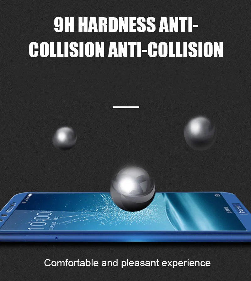 TOMKAS For Huawei Honor 9 Glass Screen Protector Frame Tempered Film Scratch Proof For Huawei P8 Lite 2017 Honor 9 8 Lite Glass