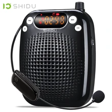 SHIDU UHF Mini Audio Speaker Wireless Portable Voice Amplifier USB Lautsprecher For Teacher Tourrist Guide Yoga Instructors S611 shidu ultra wireless portable uhf mini audio speaker usb lautsprecher voice amplifier for teachers tourrist yoga instructor s615