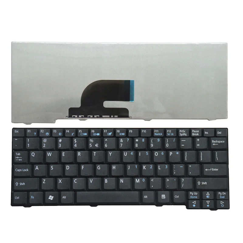 US клавиатура для ноутбука acer Aspire One ZG5 D150 D210 D250 A110 A150 A150L ZA8 ZG8 KAV60 Emachines EM250 черная клавиатура - Цвет: Черный