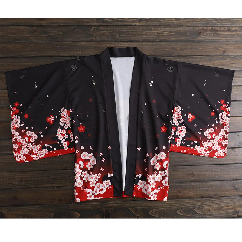 Japanese Lolita Inari Shrine Fox Cute Yukata Kimono Casual Top Skirt Cosplay