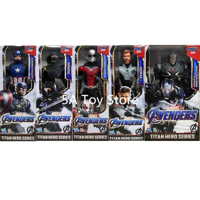 

12"Avengers Endgame Titan Hero Series Thor Captain America War Machine Ant Man Ronin Action Figure Toys Dolls for Kid Gift