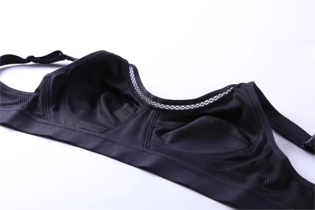 Women's High Support Solid No Padding Fitness Classic Sports Bra