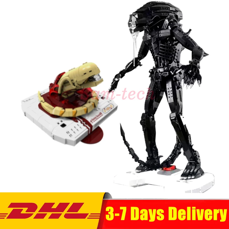 

XingBao 04001 2020Pcs The Alien Robot Set + LEPIN 04002 830Pcs The New Alien Set Model Building Blocks Bricks Toys LEPIN