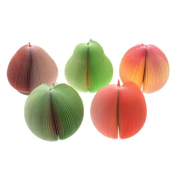 

New Fashion Notes Notepad Memo Sticky Self-adhesive Stickers Planner Fruits Shape Portable Scratch Paper Fine School Office Tool