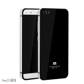 

For Xiaomi Mi5 Case Luxury Aluminum Frame & Tempered Glass back cover for Xiaomi mi5 m5 new For Xiaomi Mi 5 phone case