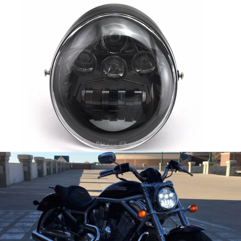 DOT E9 Motorcycle LED Headlight Daymaker for Harley V Rod VROD VRSCF