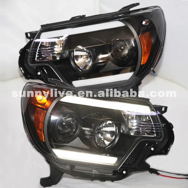 

For TOYOTA Tacoma LED Head Lamp with Bi Xenon Projector Lens 2012-2016 year SN