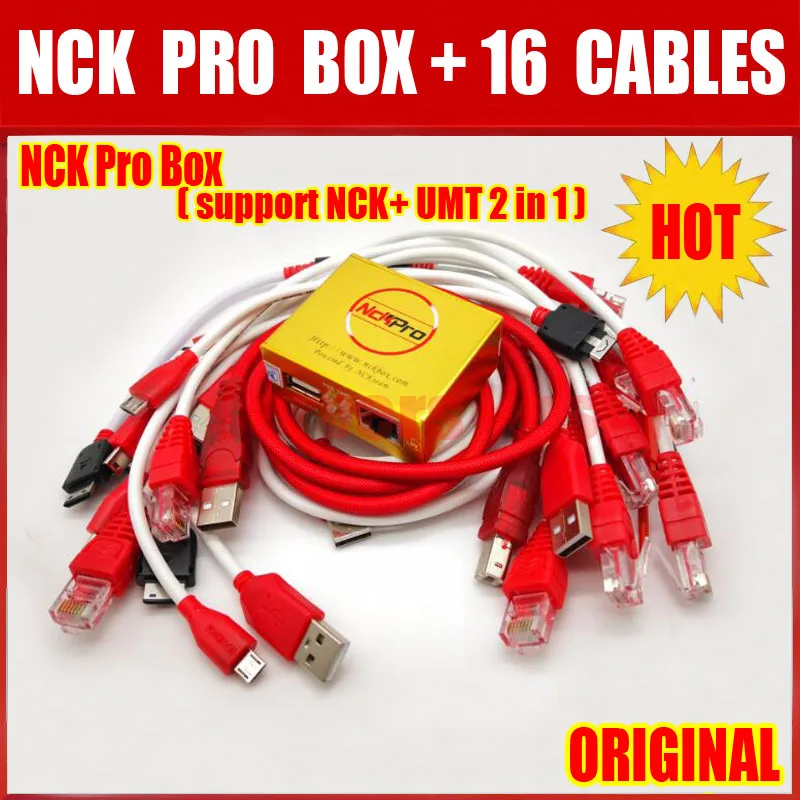 Новейшая версия оригинальная NCK Pro коробка NCK Pro 2 коробка(поддержка NCK+ UMT 2 в 1) новое обновление для huawei Y3, Y5, Y6+ 16 кабелей