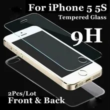 Front and Back For iphone4 5 5S SE Tempered Glass Screen Protector Explosion Proof HD Vision