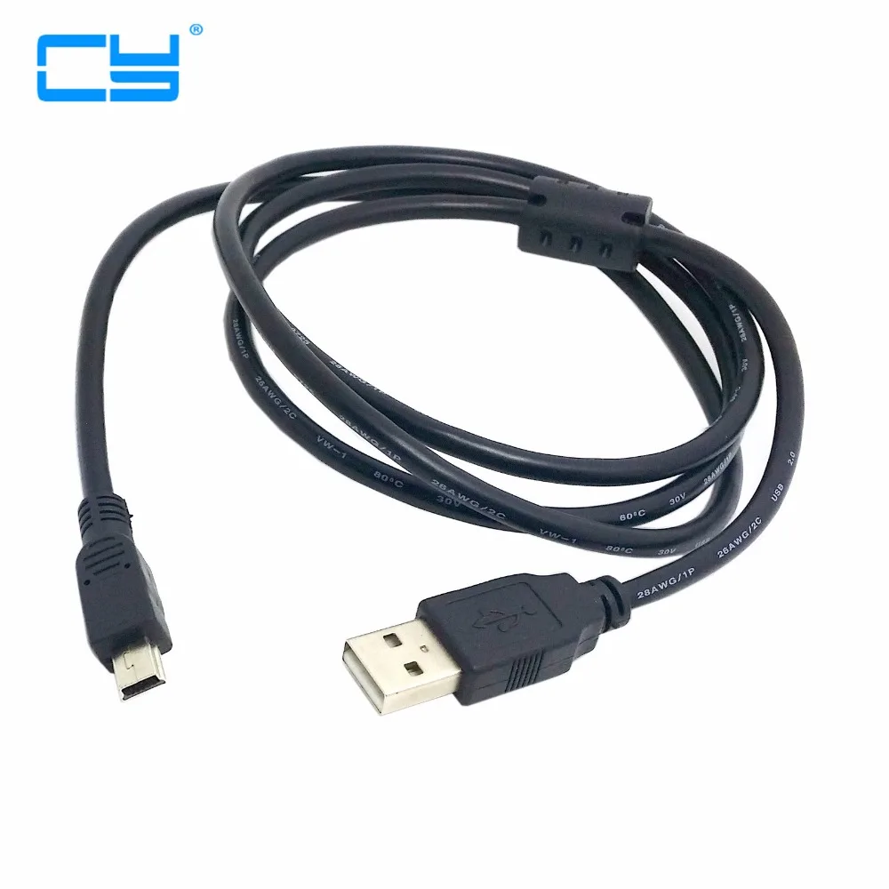 Высококачественный 5-контактный USB-кабель 3 м/10 футов с разъемом типа А на мини-в