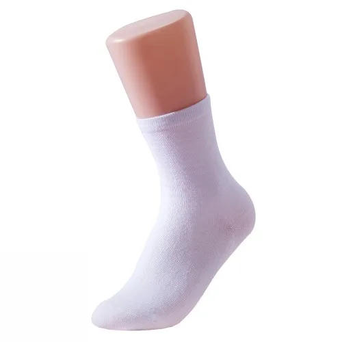 Men-White A Носки Для мужчин модные, массажные подошвой мужские хлопковые Дышащие носки Повседневное длинная трубка Бизнес носки 3 пар/лот = 6 шт - Цвет: Men-White A