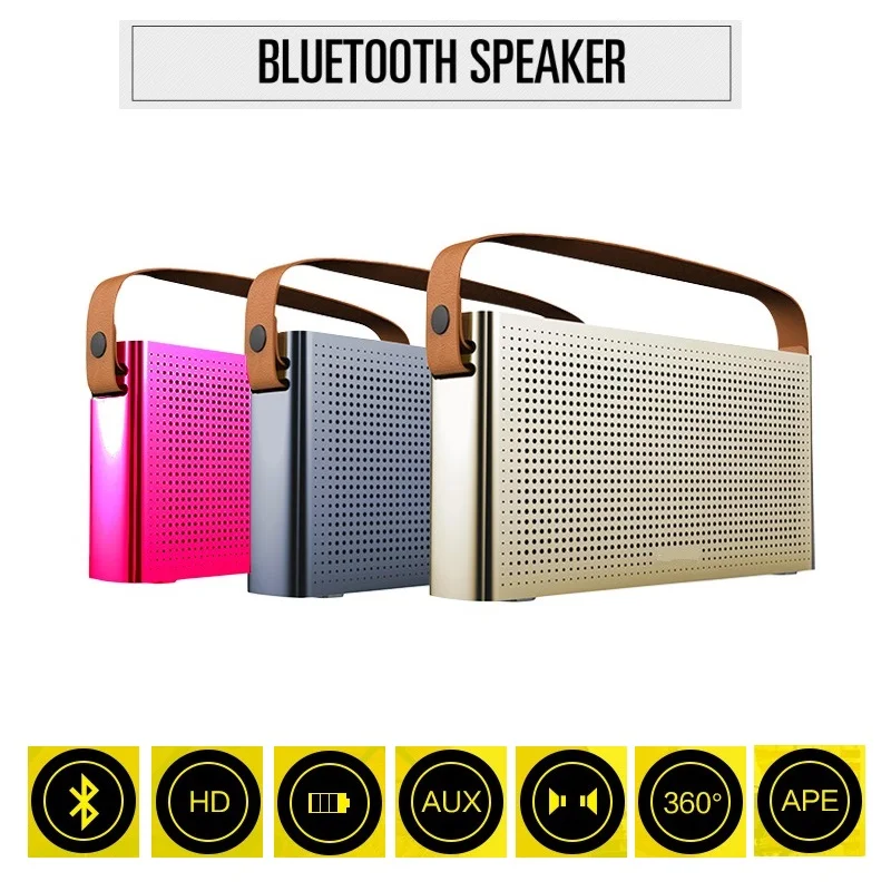 

CSR4.1 Bluetooth Speakers Portable Handheld Outdoor Loudspeaker with AUX TF Player Microphone Hands free for iPhone Cellphones