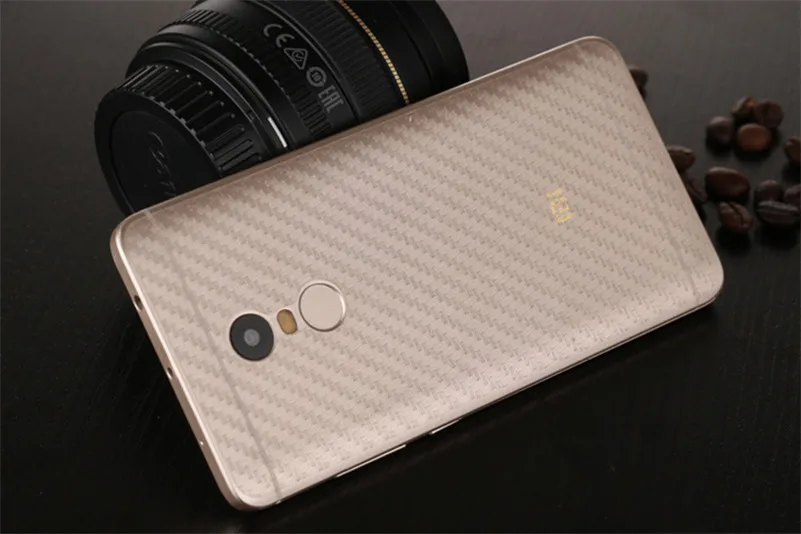 Прозрачная матовая задняя пленка из углеродного волокна для Xiaomi Redmi Note 4 4X Prime (не