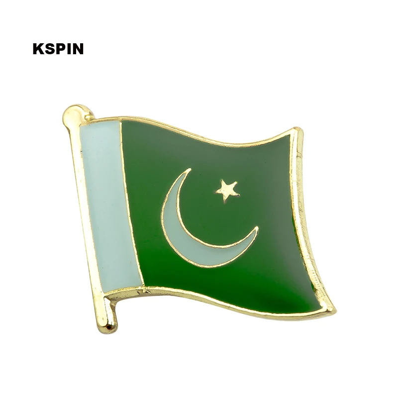 

Pakistan Flag Lapel Pin Badges For Clothes In Patches Rozety Papierowe Icon Backpack KS-0025
