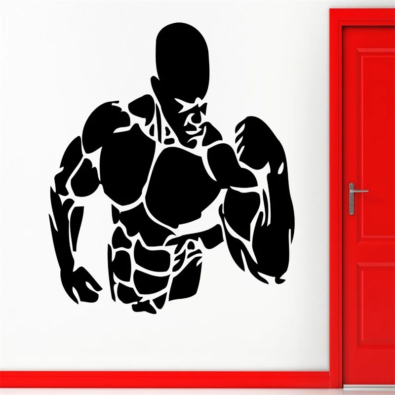 

Wall Stickers Vinyl Decal Bodybuilding Fitness Bodybuilder Crossfit