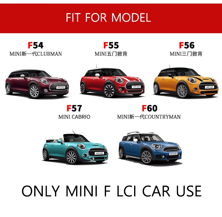 Новый ремешок из АБС пластика цвет черный флейта для 2018 LCI mini cooper F56 F55 F54 F60 F57 (2
