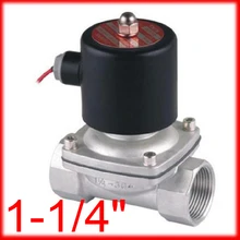 1-1/4 ''1.2'' нержавеющая стальная SS304 электрический электромагнитный Клапан модель 2s350-35 2/2 способ для защиты от коррозии ss средства ухода за кожей, 12 В 24 В 220 В