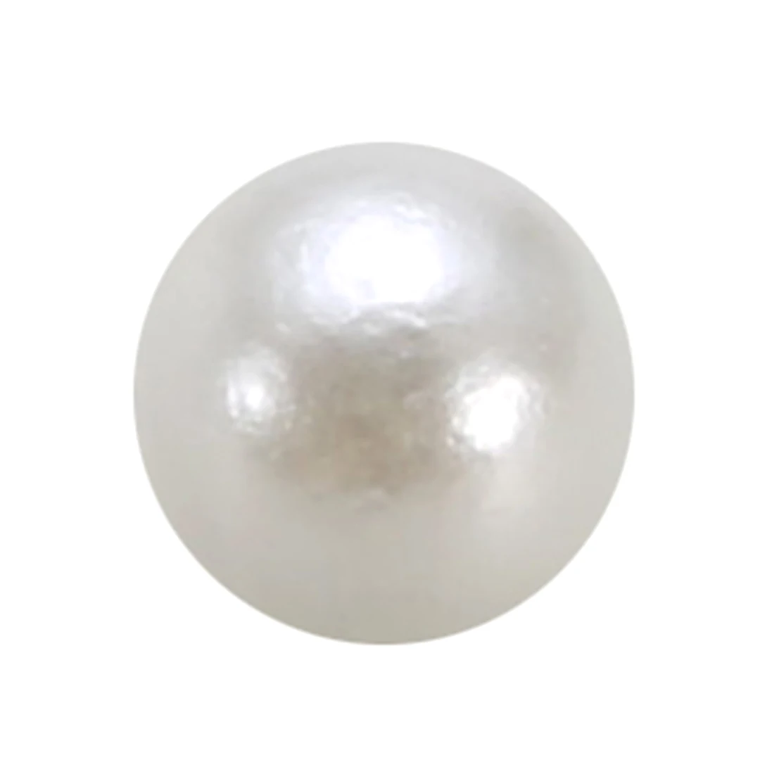 100pcs 6mm Round White Pearls Rivets Studs Pearl Spikes for DIY Leather Bag Shoes Clothes Decoration