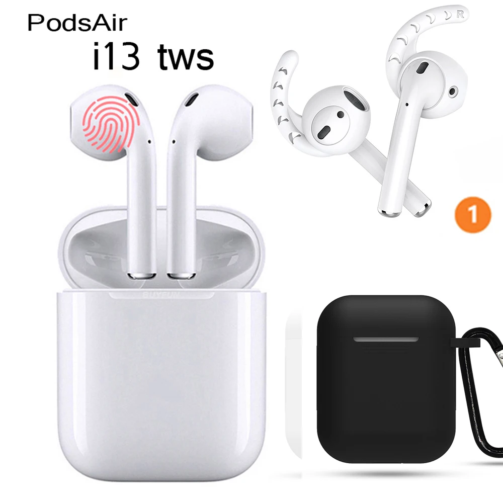 

2019 PodsAir i13 tws wireles Bluetooth 5.0 touch headset subwoofer mic pk air i14tws i16tws pods mi band 3