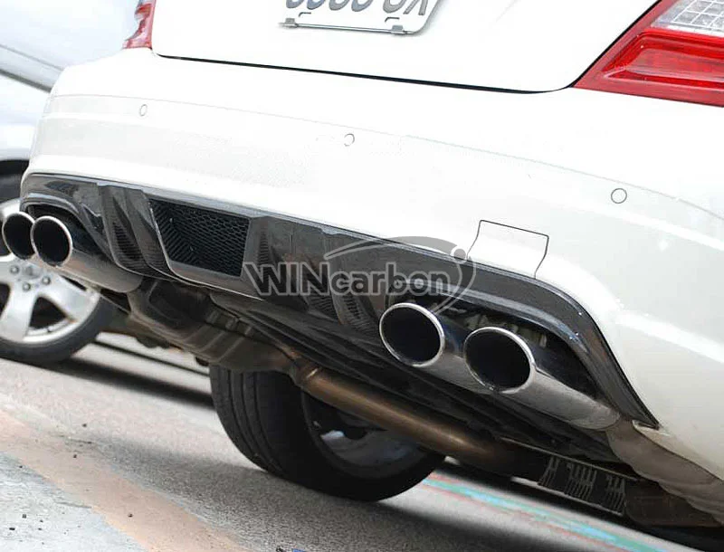 Углеродного волокна задний диффузор губ подходит для Mercedes Benz W207 E550 AMG Спорт посылка 10-16
