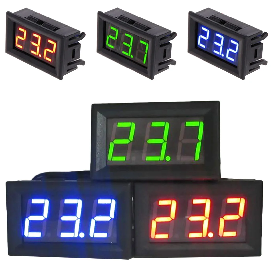 Термометр цифровой 12 вольт выносной. Измеритель температуры temperature meter. Выносной датчик температуры для авто. Дисплей температуры в авто. Температурный дисплей.