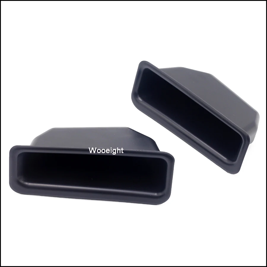 Wooeight New 2Pcs Car Inner Tray ABS Armrest Container Rear Door Storage Box Handle Boxes For Ford Explorer 2016 2017 (5)