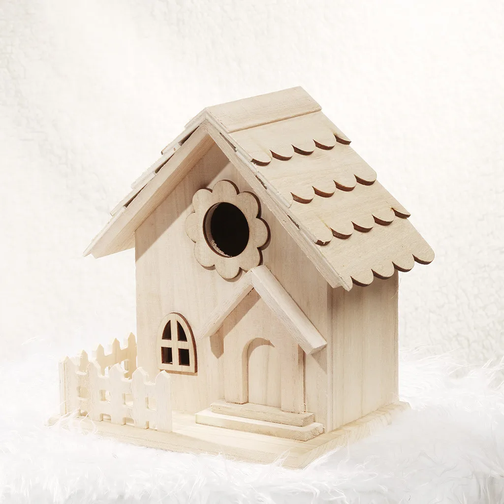 Гнездо Dox Nest House Птичье гнездо деревянный ящик для птиц креативный настенный деревянный наружный Птичье гнездо птичий домик
