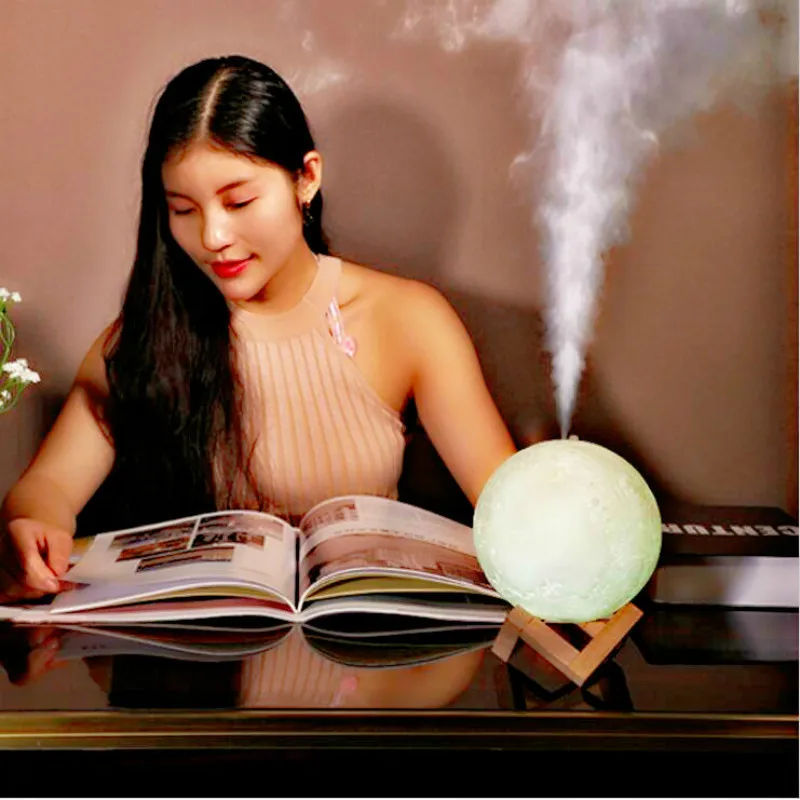 Moon Lamp 880 мл увлажнитель воздуха Эфирное масло аромадиффузор с перезаряжаемым