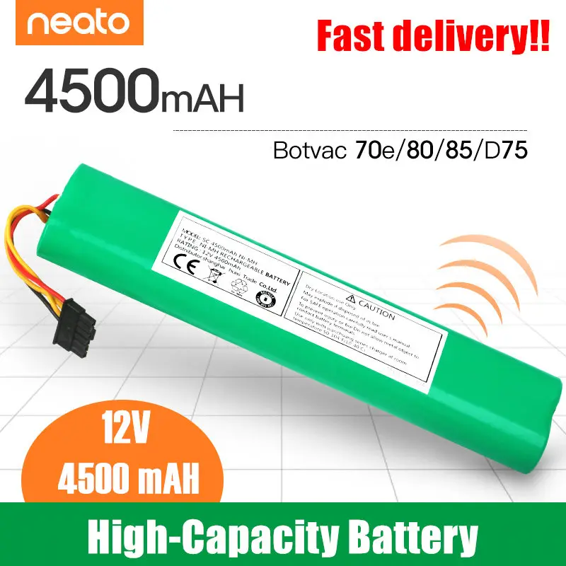 12 V 4500 mAh батарея для Neato Botvac 70e 75 80 85 D75 D8 D85 пылесос батареи Бесплатная доставка