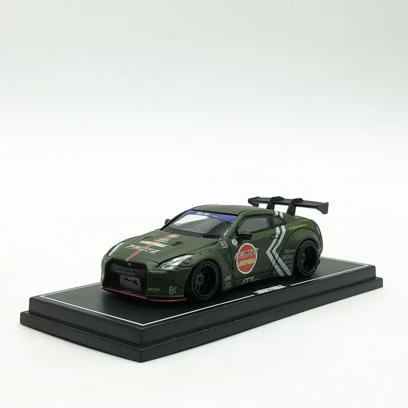 

1:64 Die Casting Alloy Metal Nissan Gtr-lb Nissan Japan God Of War Wide Modification Car Miniature Scene Model Free Shipping
