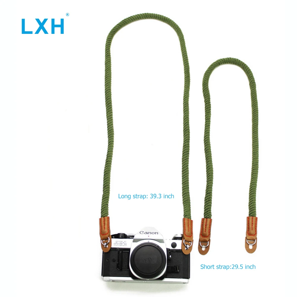 LXH винтажный холщовый ремешок для Фотоаппарата Sony Nikon Leica Canon Fujifilm X100F зеркальная