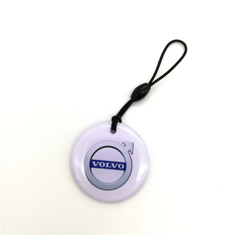 1 шт. T5577 RFID перезаписываемые Мультяшные брелки Дубликатор значок копия 125 кГц маркер бирка в виде брелка для ключей маркер кольцо брелок Бесконтактная карта - Цвет: Volvo