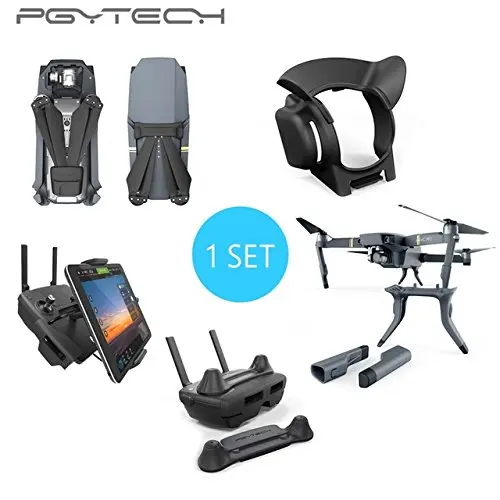 

PGYTECH 1 Set Thumb Stick Guard Rocker Protector Holder Extended Landing Gear Leg Lens Hood Pad Holder for DJI MAVIC PRO
