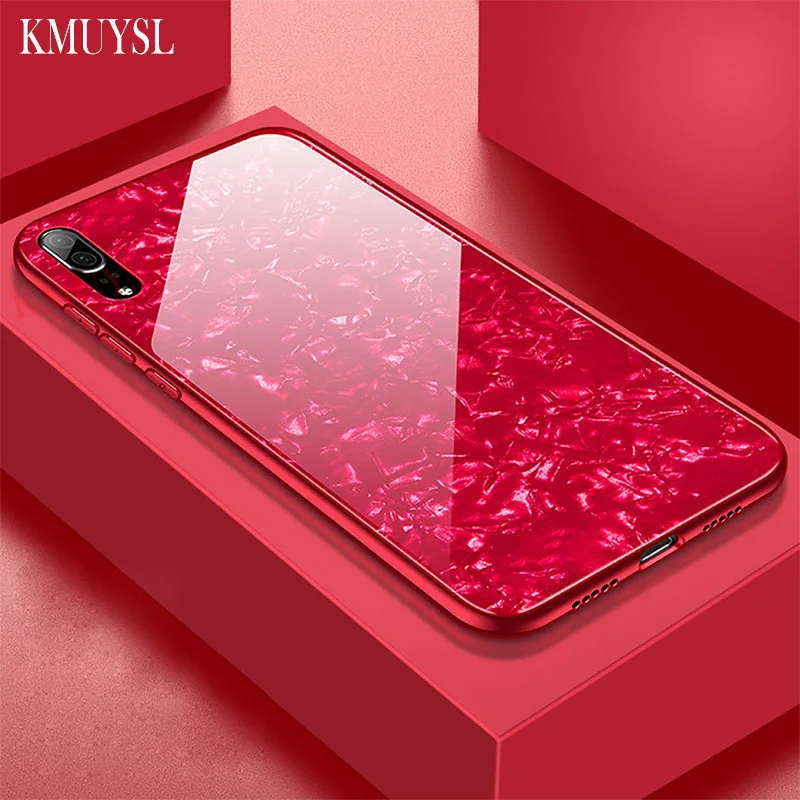 Мраморный чехол из закаленного стекла для Huawei P30 Lite P20Pro Mate 10 30 20 Y9 2019 On Honor 8X 20S Pro Nova