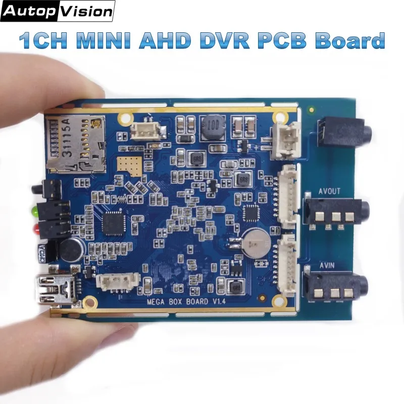 Цифровая 1CH AHD плата dvr pcb 720 P в режиме реального времени 1CH мини модуль видеорегистратора поддержка 128 ГБ sd-карта безопасности Цифровой видеорегистратор X-box