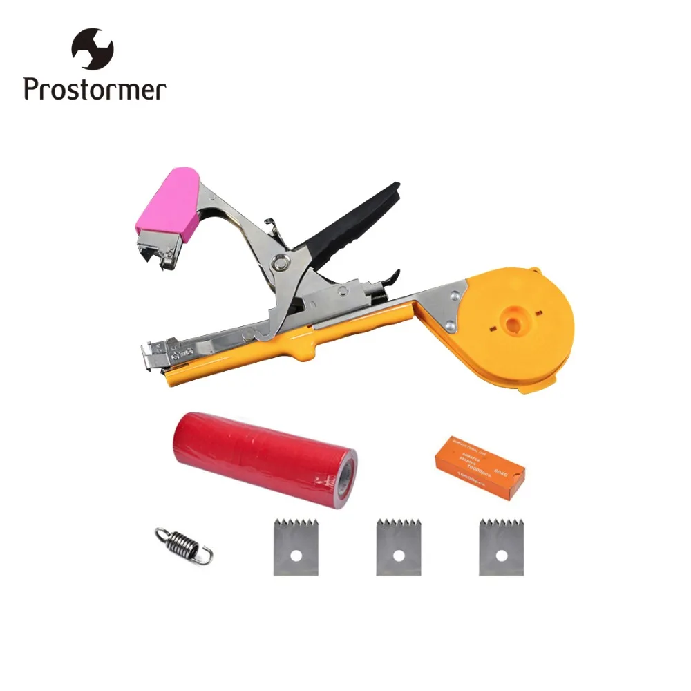 

PROSTORMER Garden Tapener Double Hook Tapetool Grafting Hand Tool Sets Plant Tying Machine Packing Vegetable's Stem Strapping