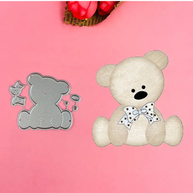 Cute bears Metal Cutting Dies Stencil Scrapbooking DIY Album Paper Card 