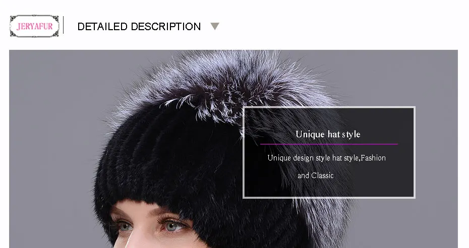 Новинка, шапка из норки и лисы, вязаная шапка из натурального меха для русской женщины, зимняя шапка с защитой ушей