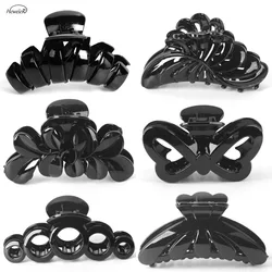 Women Large Black Plastic Hair Clip Claw Crab Clamp Grip Hairpiece Headwear Hairpin Fashion Lady Hairdressing Accessory 3pcs/set Women Large Black Plastic Hair Clip Claw Crab Clamp Grip Hairpiece Headwear Hairpin Fashion Lady Hairdressing Accessory 3pcs/set