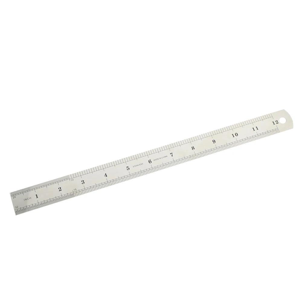 1 Pc Stainless Steel Metal Ruler 30cm Metric Rule Precision Double Sided Measuring Tool stainless steel ruler triangle ruler ruler set drawing ruler straight ruler folding ruler metal ruler quilting ruler rotatable ruler cats paw ruler
