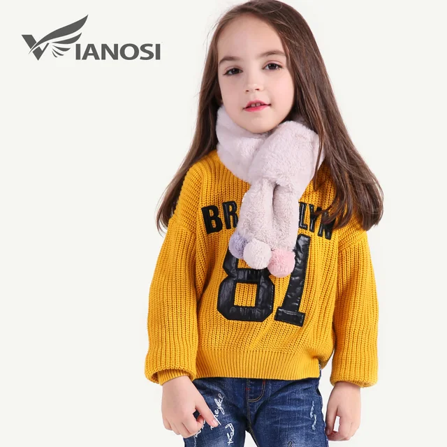 VIANOSI Beautiful Girl Scarf Winter Fashion Warm Faux Fur Scarves for Baby Christmas Gift CH015
