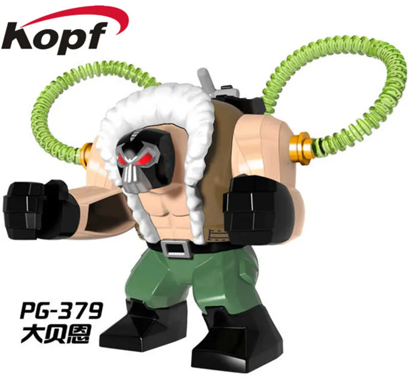 

Single Sale Super Heroes Big Bane Stengthened Bane Building Blocks Large Big Size Gladiator Hulk Bricks Toys for children PG379