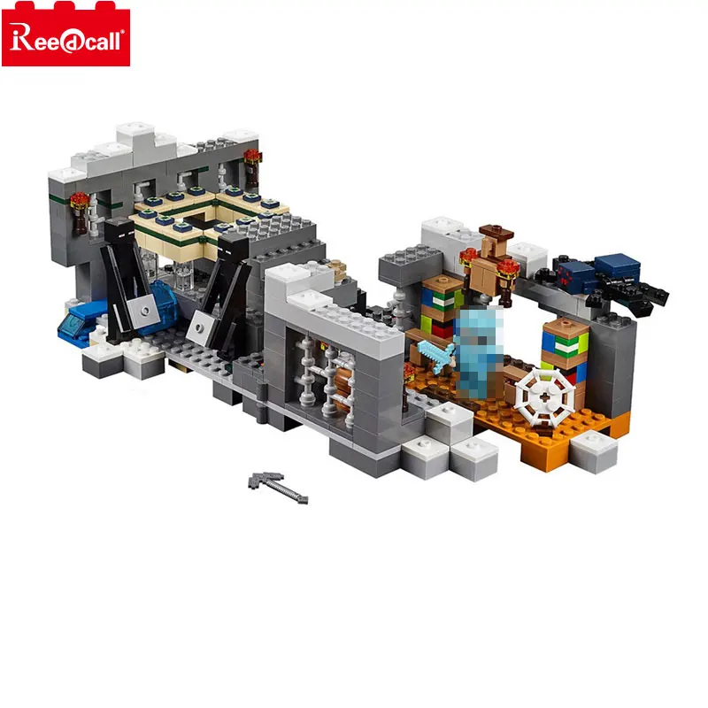 

10470 Minecrafted The End Portal Building Kit Compatible 21124 Legoings Minecrafter Block Set Creative Building Toy 577Pcs