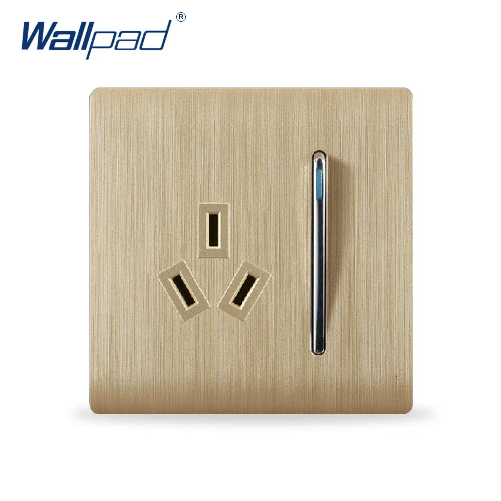 1 банда 3 контактный разъем с переключателем настенный выключатель Wallpad роскошный