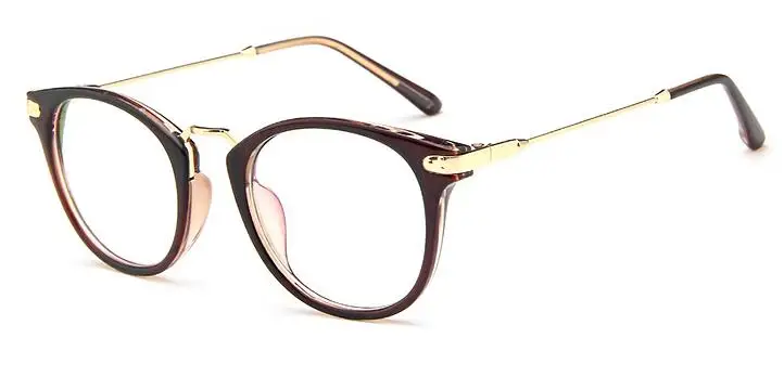 Квалифицированная богиня офисная Дамская винтажная оправа для очков очки мужские брендовые оптические очки Armacao De Oculos De Grau Feminino - Цвет оправы: Brown