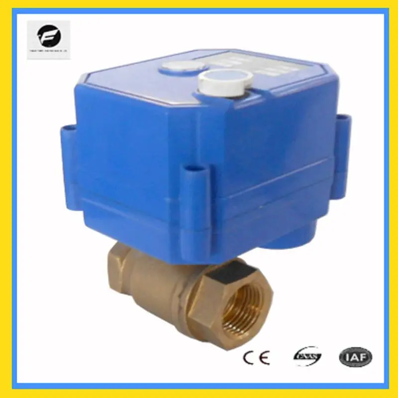 CWX-25S 1/2 'ɽN15 2-way латунный моторизованный шаровой клапан с функцией ручного