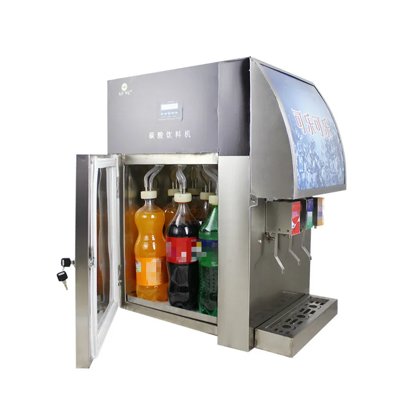 Коммерческий 3 клапаны машина для производства напитков автоматический Электрический газированный напиток машина для приготовления напитков двоильная машина