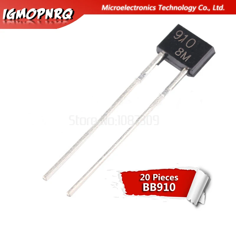 

20pcs BB910 910 TO-92 marking: 910 TO92S varactor diode new original